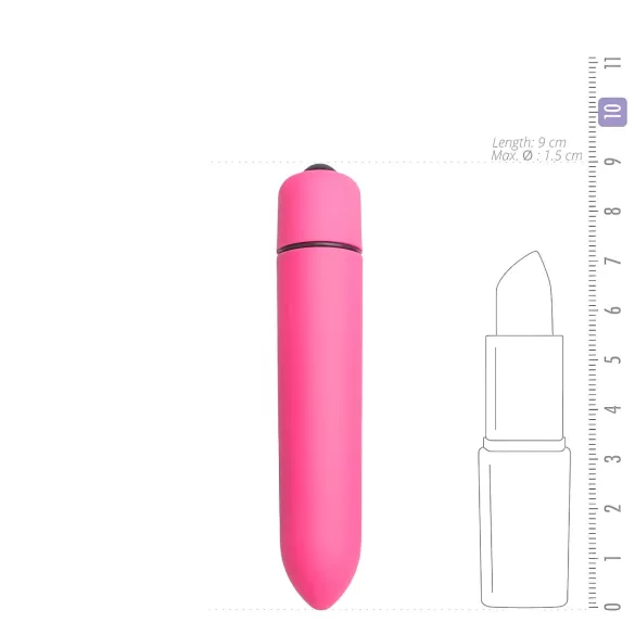 Easytoys - mini vibrator - vodootporan - rozi
