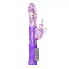   Easytoys Butterfly - rotirajući i tlof vibrátor - ljubičasti