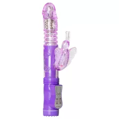   Easytoys Butterfly - rotirajući i tlof vibrátor - ljubičasti