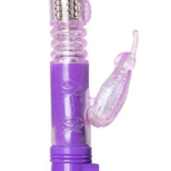   Easytoys - rotirajući vibrator s polugom za klitoris (ljubičasti)