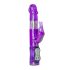 Easytoys Rabbit - rotirajući vibrator s perlicama, s klitoralnim nastavkom (ljubičasti)