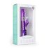 Easytoys Rabbit - rotirajući vibrator s perlicama, s klitoralnim nastavkom (ljubičasti)