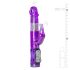 Easytoys Rabbit - rotirajući vibrator s perlicama, s klitoralnim nastavkom (ljubičasti)