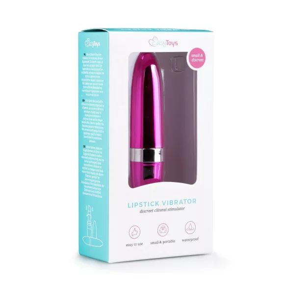 Easytoys - mini vibrator u obliku ruža - vodootporan - pink