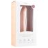Easytoys - 100% silikonski dildo s vakuumom (21 cm) - prirodni