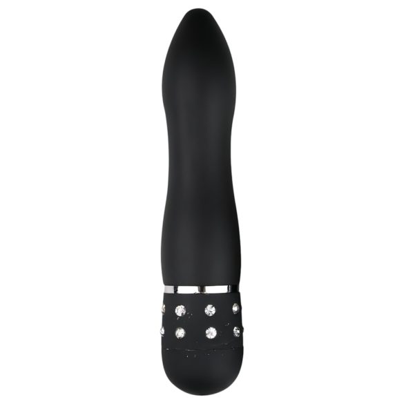 Easytoys Diamond Curved - mini štapić vibrator (crni)