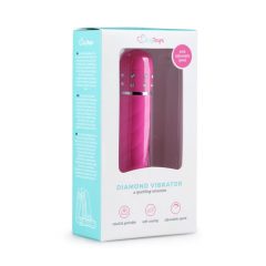 Easytoys Diamond - vibrator sa upletenom šipkom (roza)