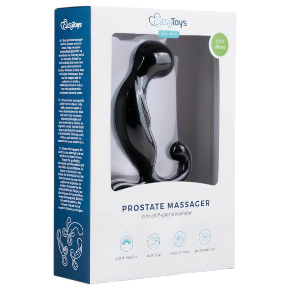 EasyToys - masažer prostate - crni silikon