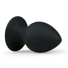   EasyToys okrugli čep za guzu XL - analni dildo (crni) - ekstra velik
