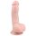 Easytoys - dildo s vakuumskim postoljem i testisima (15 cm) - prirodno