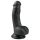 Easytoys - dildo s vakuumskom drškom i testisima (15 cm) - crni