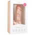 Easytoys - dildo s vakuumskim postoljem i testisima (17,5cm) - prirodno
