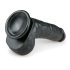 Easytoys - crni dildo s testisima i vakuumskom bazom (20 cm)