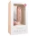 Easytoys - dildo s testisima i vakuum čašom - 22,5 cm - natur