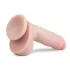 Easytoys - dildo s testisima i vakuum čašom - 22,5 cm - natur