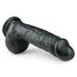 Easytoys - Dildo s postoljem i testisima (22,5cm) - crni