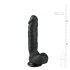 Easytoys - Dildo s postoljem i testisima (22,5cm) - crni