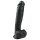 Easytoys - dildo s testisima i vakuumskom podlogom - 26,5 cm - crni