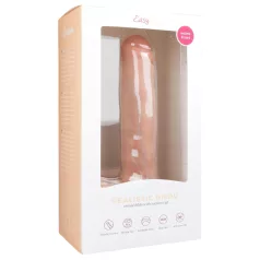   Easytoys - realistični dildo s testisima i vakuum bazom - 29,5 cm - bež