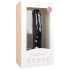 Easytoys - Veliki dildo s testisima i vakuumskim postoljem (29,5cm) - crni