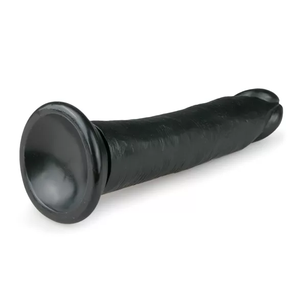 Easytoys - realistični dildo s vakumskom bazom - 20,5 cm - crni