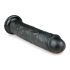 Easytoys - ekstra veliki dildo s vakumskim postoljem (28,5 cm) - crni