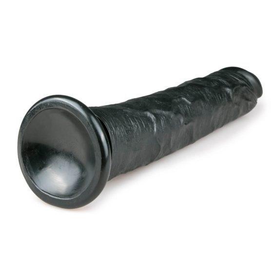 Easytoys - ekstra veliki dildo s vakuumom (28,5 cm) - crni