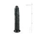 Easytoys - ekstra veliki dildo s vakumskim postoljem (28,5 cm) - crni