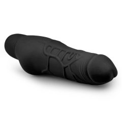   Easytoys Power Vibe - normalni silikonski vibrator za penis (crni)