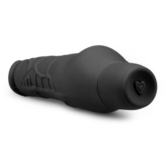 Easytoys Power Vibe - normalni silikonski vibrator za penis (crni)