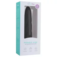   Easytoys Power Vibe - vibrator štap sa spiralom - silikon - crni