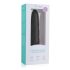 Easytoys Power Vibe - uvijeni silikonski štapni vibrator (crni)