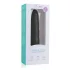 Easytoys Power Vibe - vibrator štap sa spiralom - silikon - crni