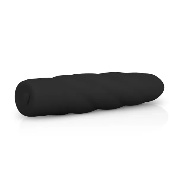 Easytoys Power Vibe - vibrator štap sa spiralom - silikon - crni