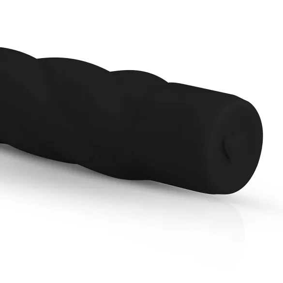 Easytoys Power Vibe - vibrator štap sa spiralom - silikon - crni