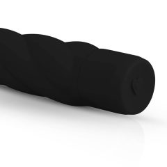   Easytoys Power Vibe - vibrator od upletene silikonske šipke (crni)