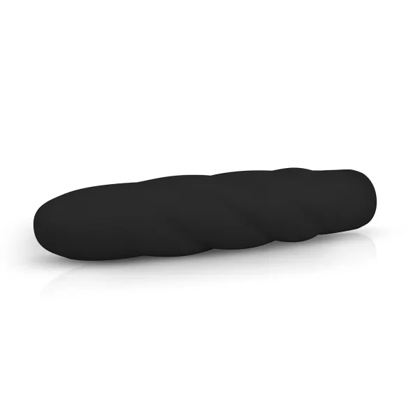 Easytoys Power Vibe - vibrator štap sa spiralom - silikon - crni