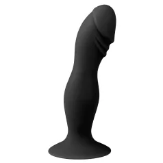 Easytoys - dildo s glavićem i vakumskom bazom - crni