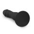 Easytoys - crni dildo s usisnom čašicom i glavićem