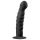 Easytoys rebrasti analni dildo s vakuumskom bazom (14 cm) - crni