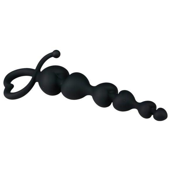 EasyToys - perličasti analni dildo (crni)