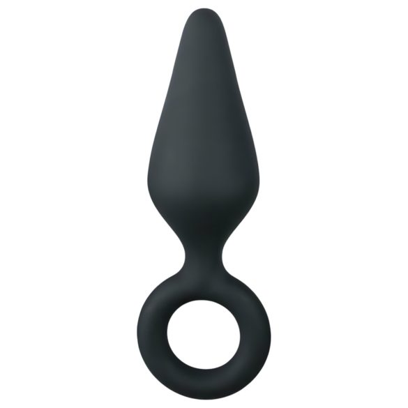 Easytoys Šiljasti Čep S - analni čep (crni) - mali