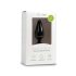 Easytoys Pointy Plug - analni čep s prstenom - srednji (crni)