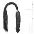 Easytoys Flogger - bič i silikonski dildo u jednom (crni)