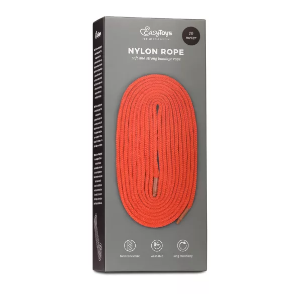 Easytoys Rope - bondage uže (10 m, crvena)