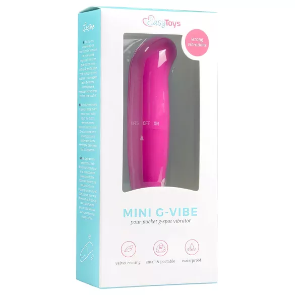 EasyToys - G-pont vibrator - mini veličina - silikon ružičasti