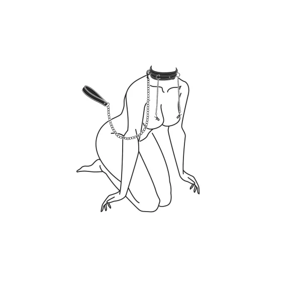 Easytoys - set za bradavice s ogrlicom i povodcem - 4 dijela