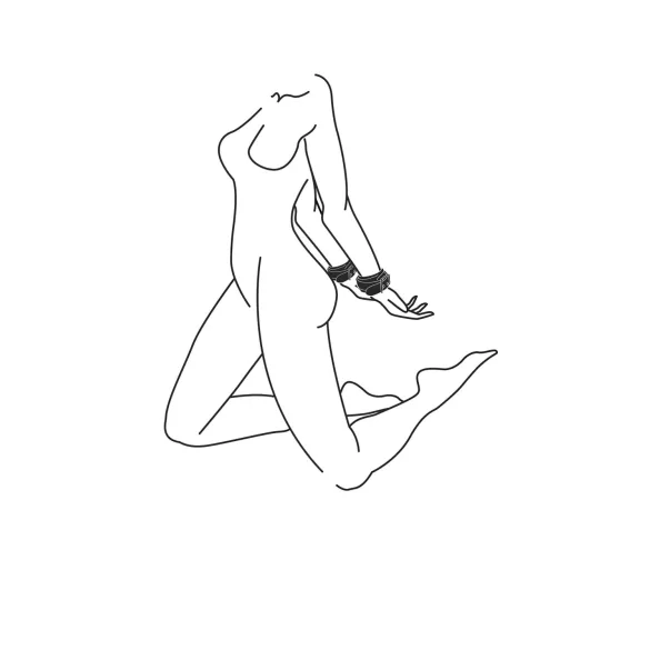 Easytoys - lisice od umjetne kože - crne