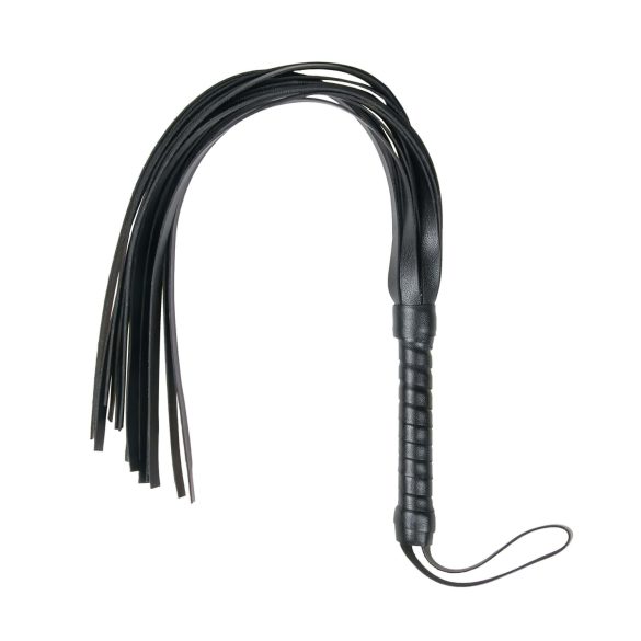 Easytoys Flogger - mekani umjetni kožni bič (crni)