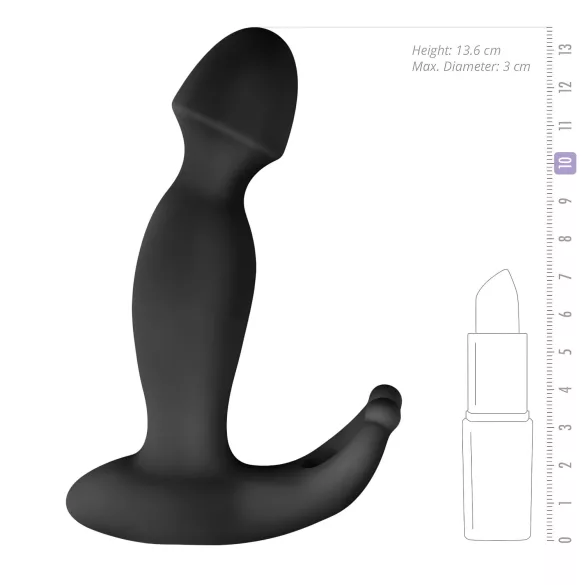 Easytoys - vibrator za prostatu Pounding Pete - crni